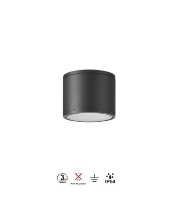 KANDANCHU * FOCO SUPERFICIE IP54 1L*GU10  GRIS OSCURO
